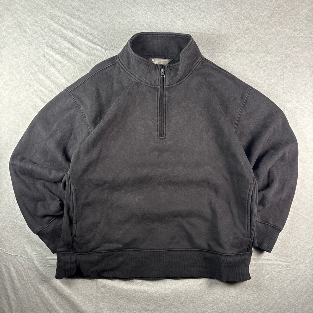 Black Tuff Athletics Quarter-Zip Fleece Pullover – Size M